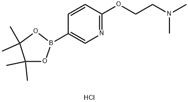 2-(2-Dimethylamino-ethoxy)-pyridine-5-boronic acid picol ester hydrochloride Structure