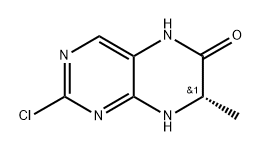 (S)-2-氯-7-甲基-7,8-二氢蝶啶-6(5H)-酮 结构式
