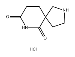 2,7-Diazaspiro[4.5]decane-6,8-dione, hydrochloride (1:1) Struktur