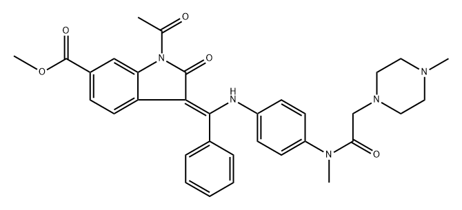 N-Acetyl Nintedanib Structure