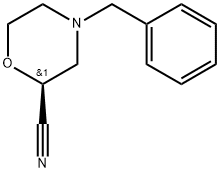 (S)-N-Benzyl-2-cyanomorpholine Structure