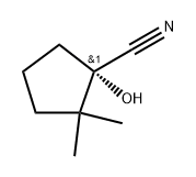 (S)-1-Hydroxy-2,2-dimethylcyclopentane-1-carbonitrile Structure