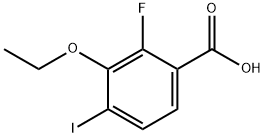 3-Ethoxy-2-fluoro-4-iodobenzoic acid Structure