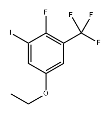 5-ethoxy-2-fluoro-1-iodo-3-(trifluoromethyl)benzene,2382966-57-4,结构式