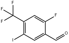 2-Fluoro-5-iodo-4-(trifluoromethyl)benzaldehyde Struktur