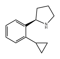 (R)-2-(2-cyclopropylphenyl)pyrrolidine,2383076-21-7,结构式