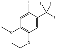 1-Ethoxy-4-iodo-2-methoxy-5-(trifluoromethyl)benzene 结构式