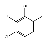 3-Chloro-2-iodo-6-methylphenol Structure