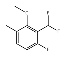 2-(difluoromethyl)-1-fluoro-3-methoxy-4-methylbenzene Struktur