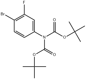 3-氟-4-溴-(N,N-二叔丁氧羰基胺基)苯,2383346-76-5,结构式