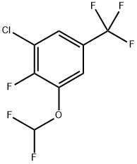 1-Chloro-3-(difluoromethoxy)-2-fluoro-5-(trifluoromethyl)benzene Structure