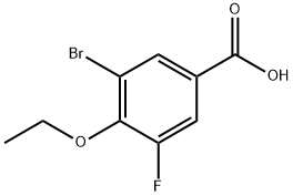 3-Bromo-4-ethoxy-5-fluorobenzoic acid,2383424-68-6,结构式