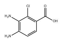 3,4-Diamino-2-chlorobenzoic acid Structure