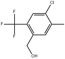 4-Chloro-5-methyl-2-(trifluoromethyl)benzenemethanol Struktur