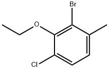 2-bromo-4-chloro-3-ethoxy-1-methylbenzene Structure