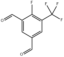 4-fluoro-5-(trifluoromethyl)isophthalaldehyde Structure