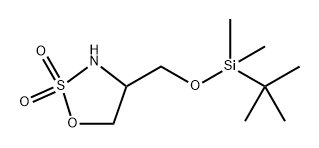 4-(((tert-Butyldimethylsilyl)oxy)methyl)-1,2,3-oxathiazolidine 2,2-dioxide Struktur