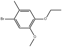 1-Bromo-4-ethoxy-5-methoxy-2-methylbenzene Structure