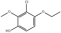 3-chloro-4-ethoxy-2-methoxyphenol Structure