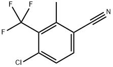 4-Chloro-2-methyl-3-(trifluoromethyl)benzonitrile Struktur