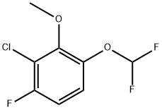 2-chloro-4-(difluoromethoxy)-1-fluoro-3-methoxybenzene,2383660-62-4,结构式