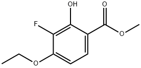 Methyl 4-ethoxy-3-fluoro-2-hydroxybenzoate 化学構造式