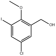 (5-Chloro-3-iodo-2-methoxyphenyl)methanol Struktur