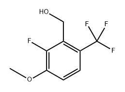 (2-Fluoro-3-methoxy-6-(trifluoromethyl)phenyl)methanol Struktur