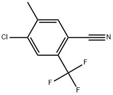 4-Chloro-5-methyl-2-(trifluoromethyl)benzonitrile Structure