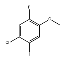 1-chloro-5-fluoro-2-iodo-4-methoxybenzene,2383754-49-0,结构式