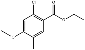 Ethyl 2-chloro-4-methoxy-5-methylbenzoate 结构式