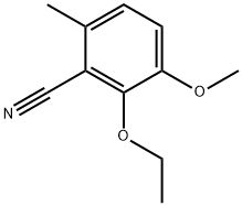 2-Ethoxy-3-methoxy-6-methylbenzonitrile Struktur