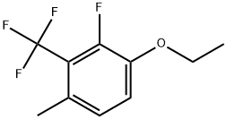 1-Ethoxy-2-fluoro-4-methyl-3-(trifluoromethyl)benzene 化学構造式