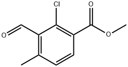 methyl 2-chloro-3-formyl-4-methylbenzoate Struktur