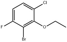 2-Bromo-4-chloro-3-ethoxy-1-fluorobenzene 结构式