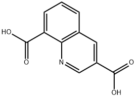 quinoline-3,8-dicarboxylic acid 化学構造式