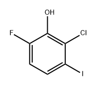 2-chloro-6-fluoro-3-iodophenol Structure