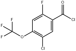 5-Chloro-2-fluoro-4-(trifluoromethoxy)benzoyl chloride Structure