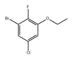 1-Bromo-5-chloro-3-ethoxy-2-fluorobenzene Structure