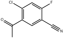 5-acetyl-4-chloro-2-fluorobenzonitrile Structure