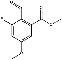 methyl 3-fluoro-2-formyl-5-methoxybenzoate Struktur