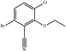 6-Bromo-3-chloro-2-ethoxybenzonitrile Structure