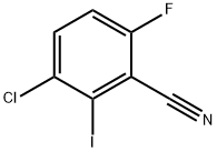 3-Chloro-6-fluoro-2-iodobenzonitrile Structure