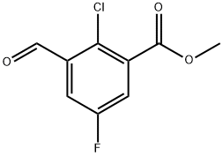 Methyl 2-chloro-5-fluoro-3-formylbenzoate Structure