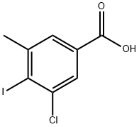 3-Chloro-4-iodo-5-methylbenzoic acid Structure