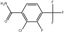 2-Chloro-3-fluoro-4-(trifluoromethyl)benzamide Struktur