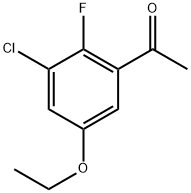 1-(3-Chloro-5-ethoxy-2-fluorophenyl)ethanone Structure