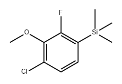 (4-chloro-2-fluoro-3-methoxyphenyl)trimethylsilane 化学構造式