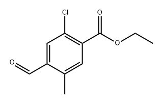 Ethyl 2-chloro-4-formyl-5-methylbenzoate,2384379-55-7,结构式