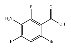 3-amino-6-bromo-2,4-difluorobenzoic acid Structure